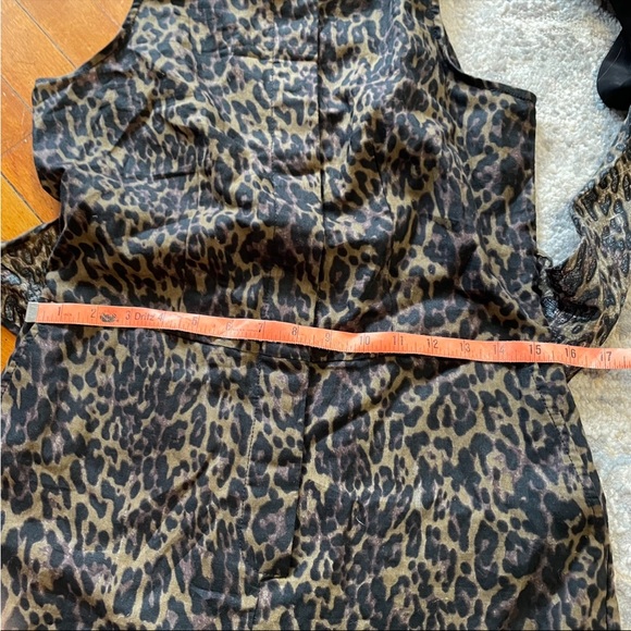 Banana Republic Women's 2 Leopard Animal Sleeveless Pants Romper Tie Belt - Picture 10 of 10